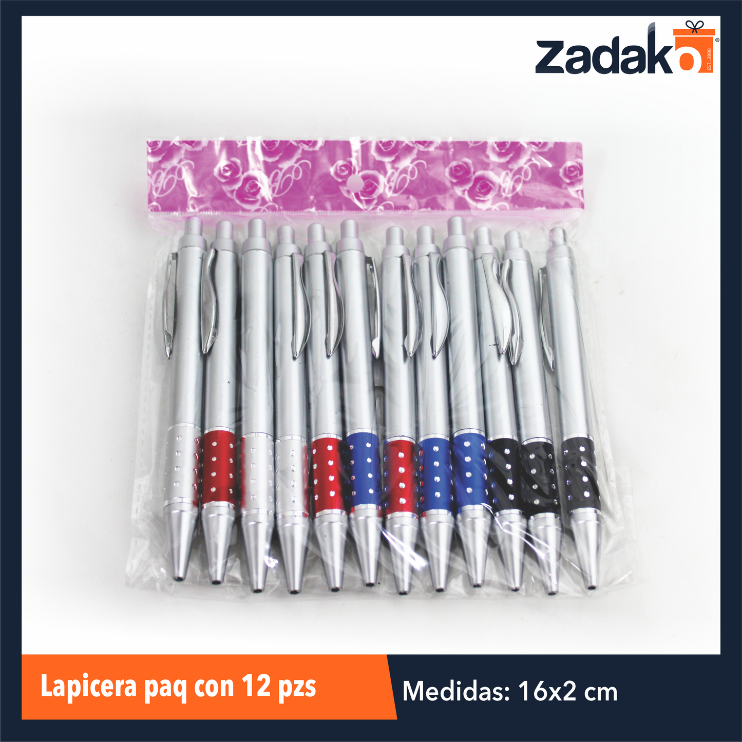 ZP-0982 LAPICERA PAQ CON 12 PZS O CAJA CON 100 PQTS