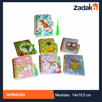 ZP-0984 SET LIBRETA CHICA CON 1 PZ O CAJA CON 480 PZS