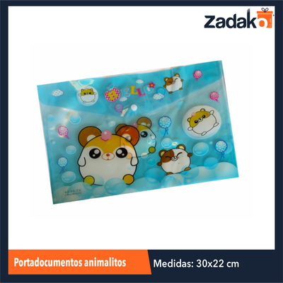 ZP-0987 PORTADOCUMENTOS ANIMALITOS CON UNA PZA O CAJA CON 1200 PZS