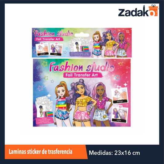 ZP-1009 LAMINAS STICKER DE TRASFERENCIA CON 1 PZ O CAJA CON 384 PZS