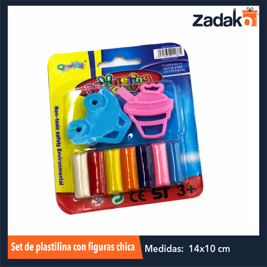 ZP-1048 SET DE PLASTILINA CON FIGURAS CHICA CON 1 PZ O CAJA CON 240 PZS