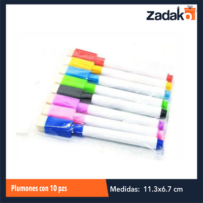 ZP-1171 PLUMONES  CON 10 PZS CON 1 PZ O CAJA CON 300 PZS