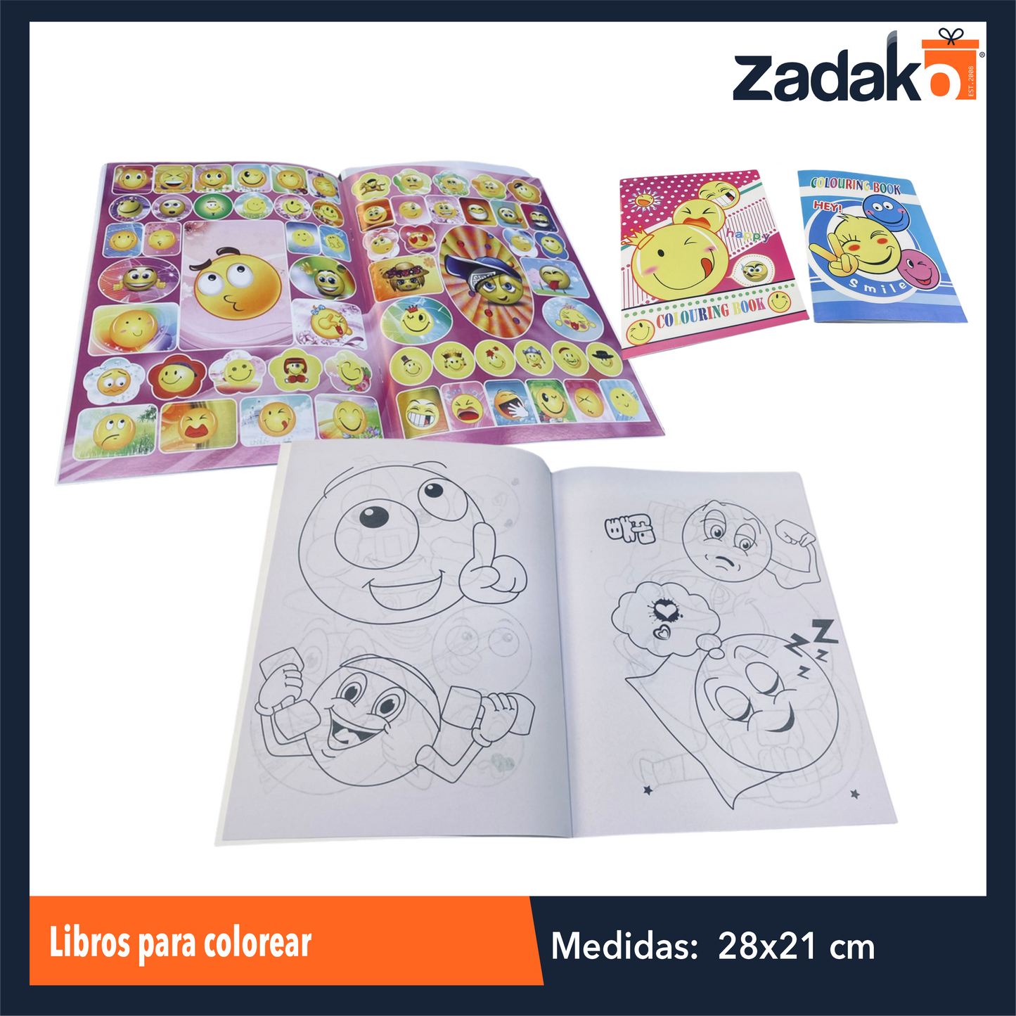 ZP-1214 LIBROS PARA COLOREAR CON 12 PZS O CAJA CON 30 PQTS