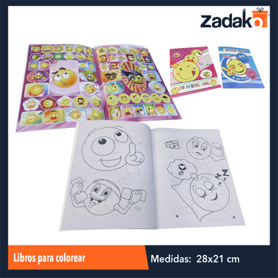 ZP-1214 LIBROS PARA COLOREAR CON 12 PZS O CAJA CON 30 PQTS