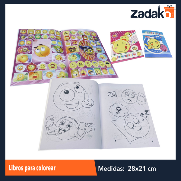 ZP-1214 LIBROS PARA COLOREAR CON 12 PZS O CAJA CON 30 PQTS