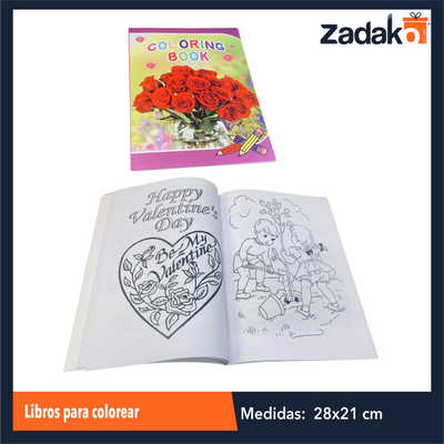 ZP-1215 LIBROS PARA COLOREAR CON 12 PZS O CAJA CON 20 PQTS