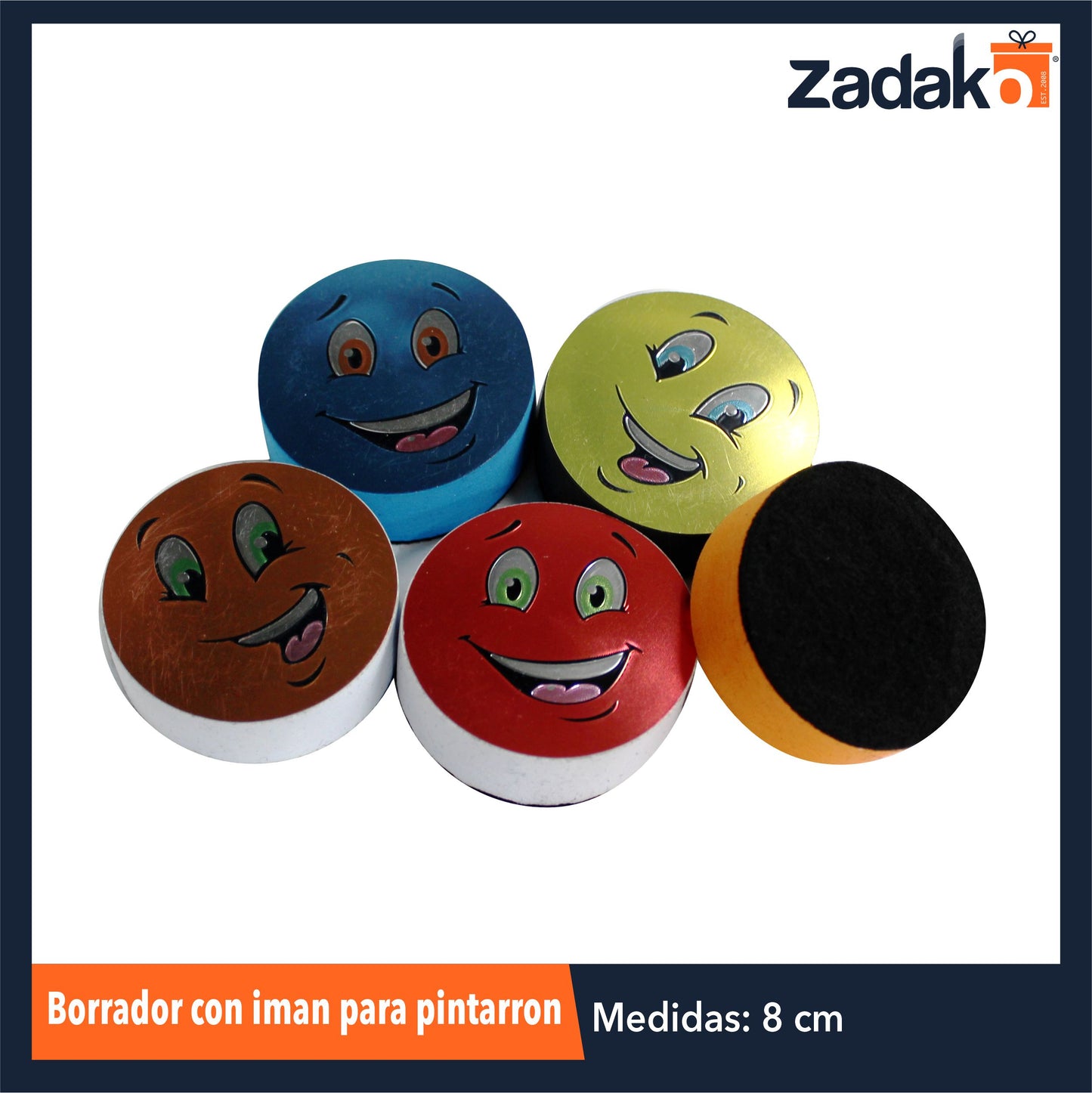 ZP-1321 BORRADOR CON IMAN PARA PINTARRON CON 24 PZS O CAJA CON 60 PQTS