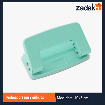 ZP-1337 PERFORADORA CON 2 ORIFICIOS CON 1 PZ O CAJA CON 120 PZS