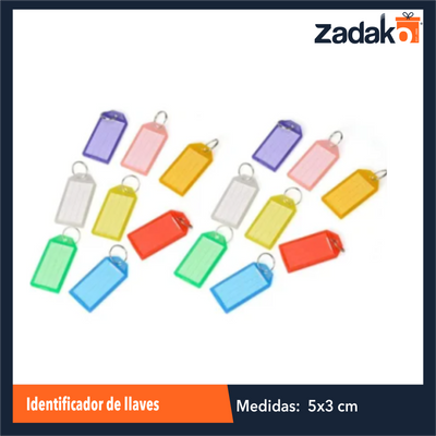 ZP-1369  IDENTIFICADOR DE LLAVES CON 1 PZ O CAJA CON 96 PZS