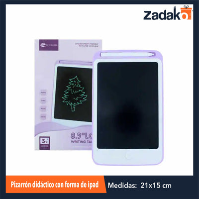 ZP-1477 PIZARRÓN DIDACTICO CON FORMA DE IPAD CON 1 PZ O CAJA CON 120 PZS