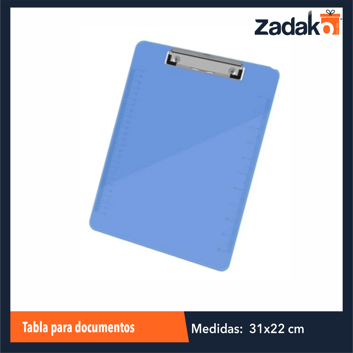 ZP-1499 TABLA PARA DOCUMENTOS CON 1 PZ O CAJA CON 120 PZS