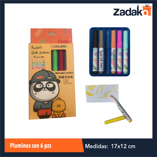 N-GPM-3512  ZP-1503 PLUMINES CON 6 PIEZAS CON 1 PZ O CAJA CON 240 PZS