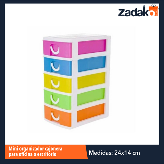 ZP-1537 MINI ORGANIZADOR CAJONERA PARA OFICINA O ESCRITORIO CON 1 PZ O CAJA CON 48 PZS