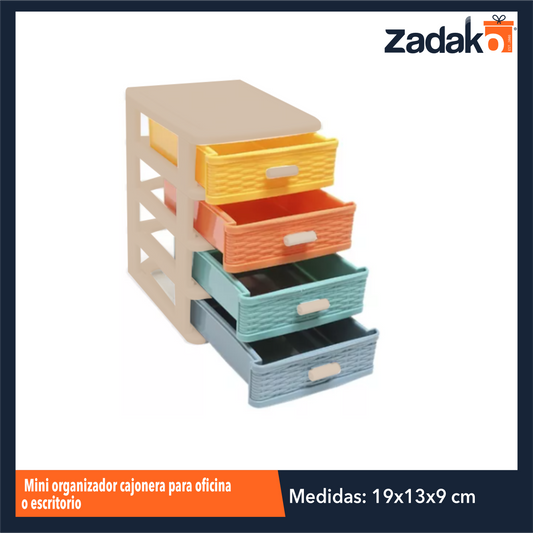 ZP-1541 MINI ORGANIZADOR CAJONERA PARA OFICINA O ESCRITORIO CON 1 PZ O CAJA CON 72 PZS