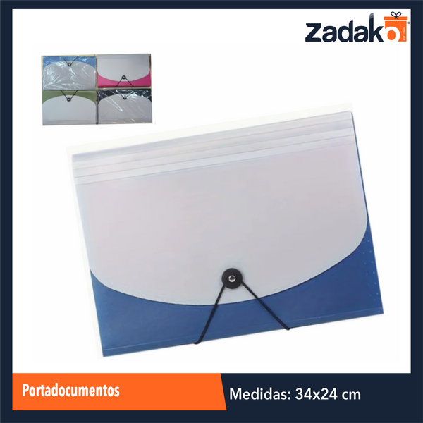 ZP-1551 PORTADOCUMENTOS 33x24x2 CM CON 1 PZ O CAJA CON 80 PZS