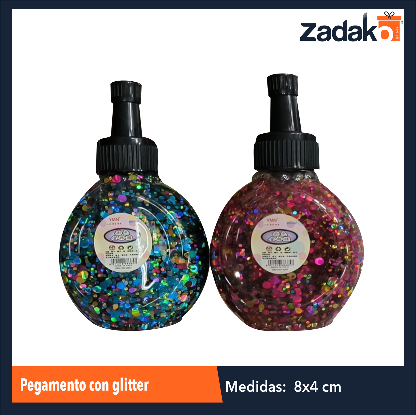 ZP-1553 PEGAMENTO CON GLITTER CON 1 PZ O CAJA CON 360 PZS