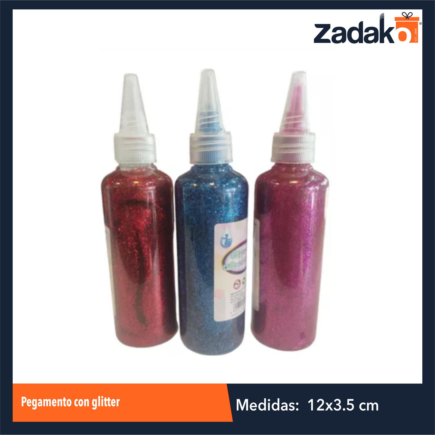 ZP-1555 PEGAMENTO CON GLITTER CON 1 PZ O CAJA CON 144 PZS