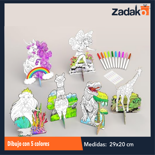 ZP-1597 DIBUJO CON 5 COLORES CON 1 PZ O CAJA CON 288 PZS