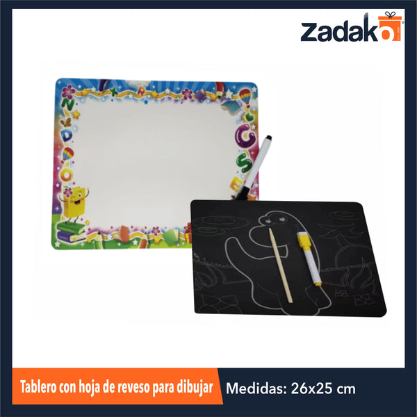 ZP-1612 TABLERO CON HOJA DE REVESO PARA DIBUJAR CON 1 PZ O CAJA CON 600 PZS