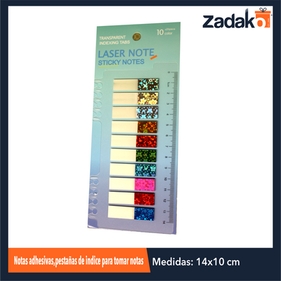 ZP-1626 NOTAS AHDESIVAS,PESTAÑAS DE INDICE PARA TOMAR NOTAS CON 1 PZ O CAJA CON 1200 PZS