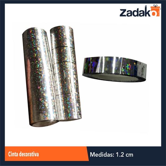 ZP-1637 CINTA DECORATIVA CON 12 PIEZAS, O CAJA CON 60 PQTS