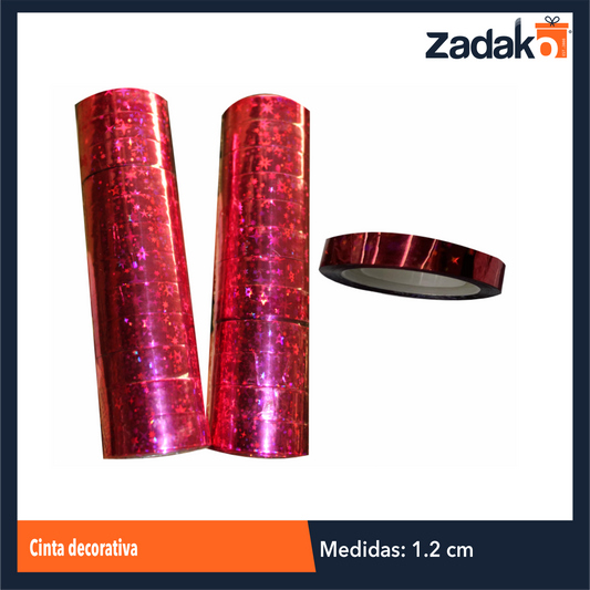 ZP-1639 CINTA DECORATIVA CON 12 PIEZAS, O CAJA CON 60 PQTS