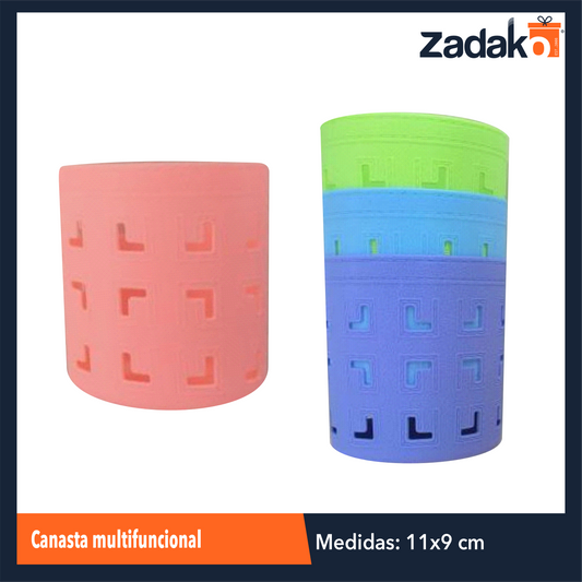 ZP-1653 CANASTA MULTIFUNCIONAL DE 11x9 CM CON 1 PZ O CAJA CON 360 PZS
