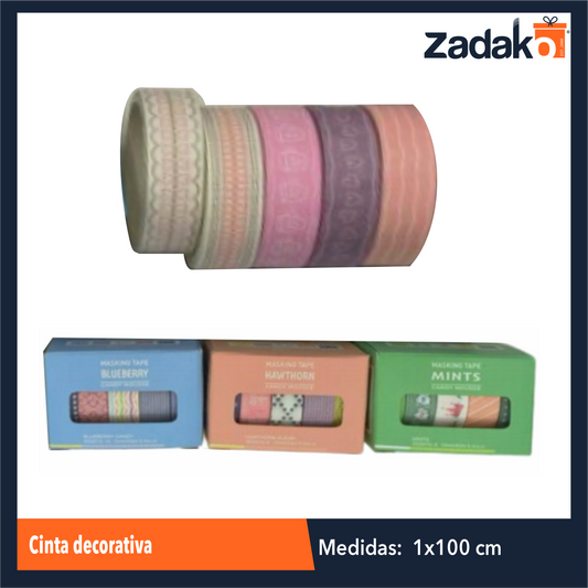 ZP-1659 CINTA DECORATIVA CON 1 PZ O CAJA CON 1344 PZS
