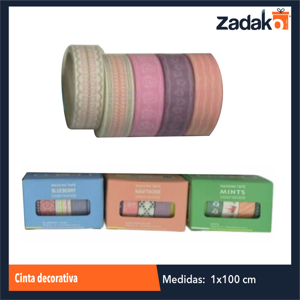 ZP-1659 CINTA DECORATIVA CON 1 PZ O CAJA CON 1344 PZS