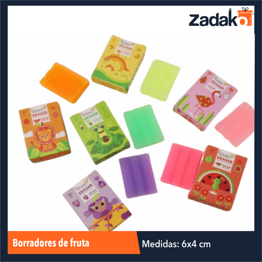 ZP-1702 BORRADORES DE FRUTA CON 12 PIEZAS, O CAJA CON 30 PQTS