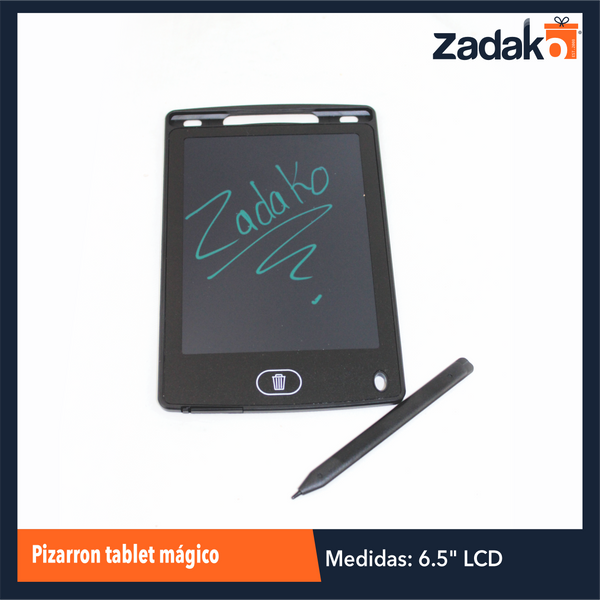 ZP-1059 PIZARRON TABLET MAGICO 6.5 PULGADAS LCD CON 1 PZ O CAJA CON 100 PZS