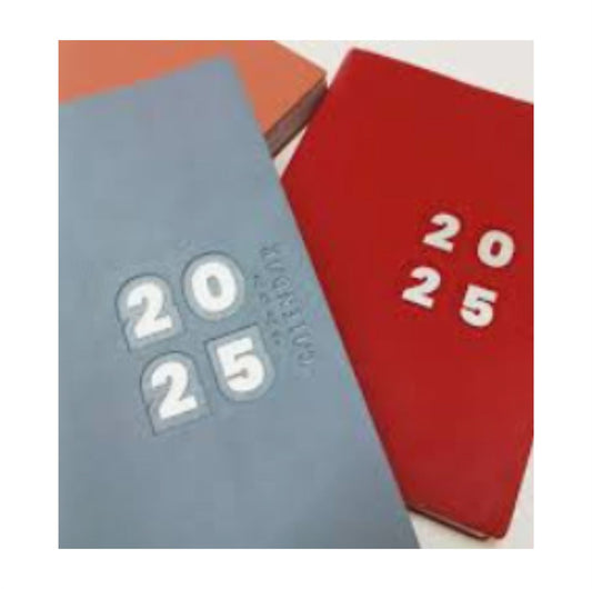 ZP-2001 / HFY-12840 AGENDA LISA  14.5 X 21 CM 2025 CON 1 PZ O CAJA CON 80 PZS