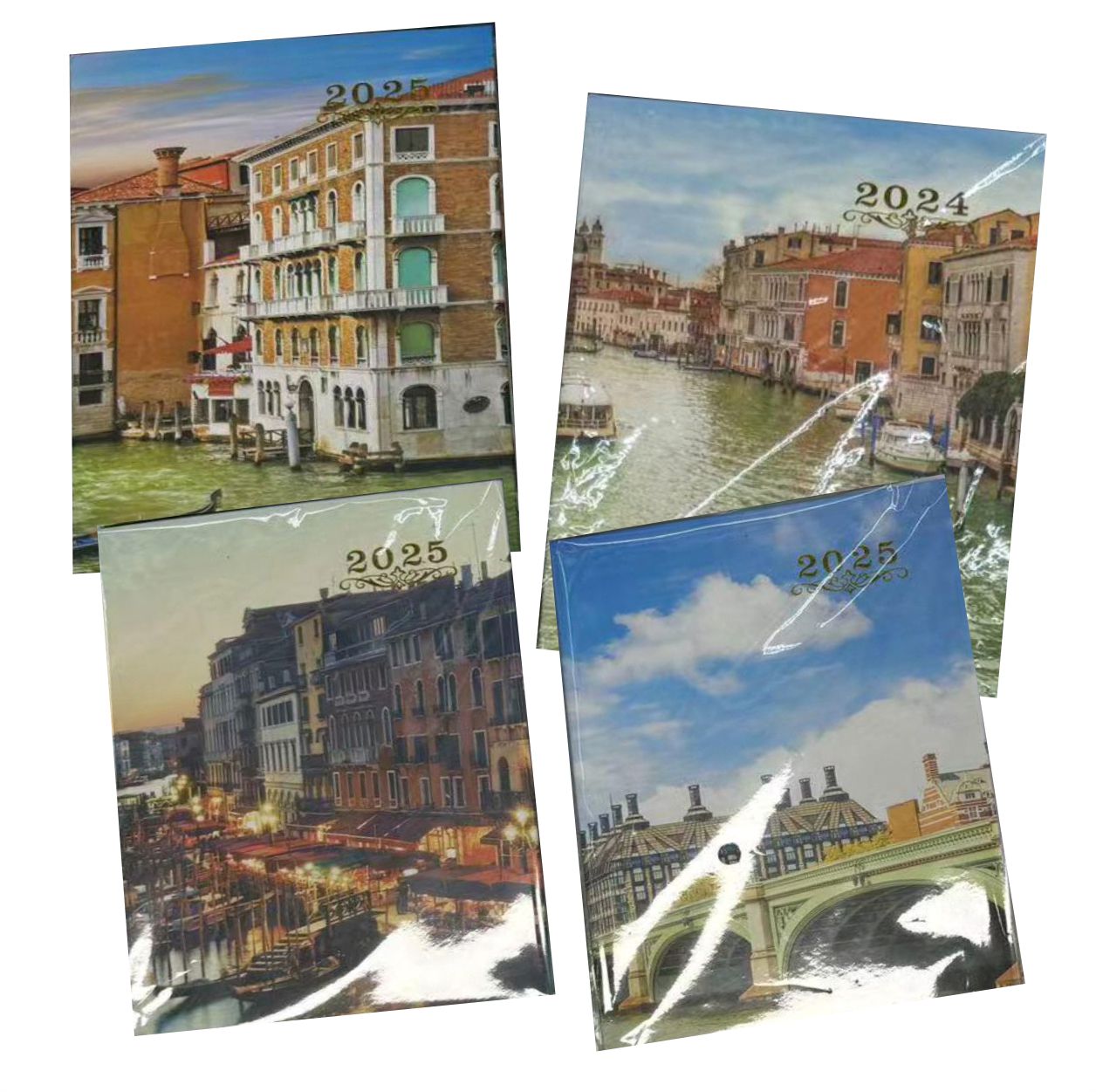 ZP-2006 / HFY-1284 5AGENDA  CON DISEÑO DE PAISAJE 14.5 X 21 CM 2025  CON 1 PZ O CAJA CON 80 PZS