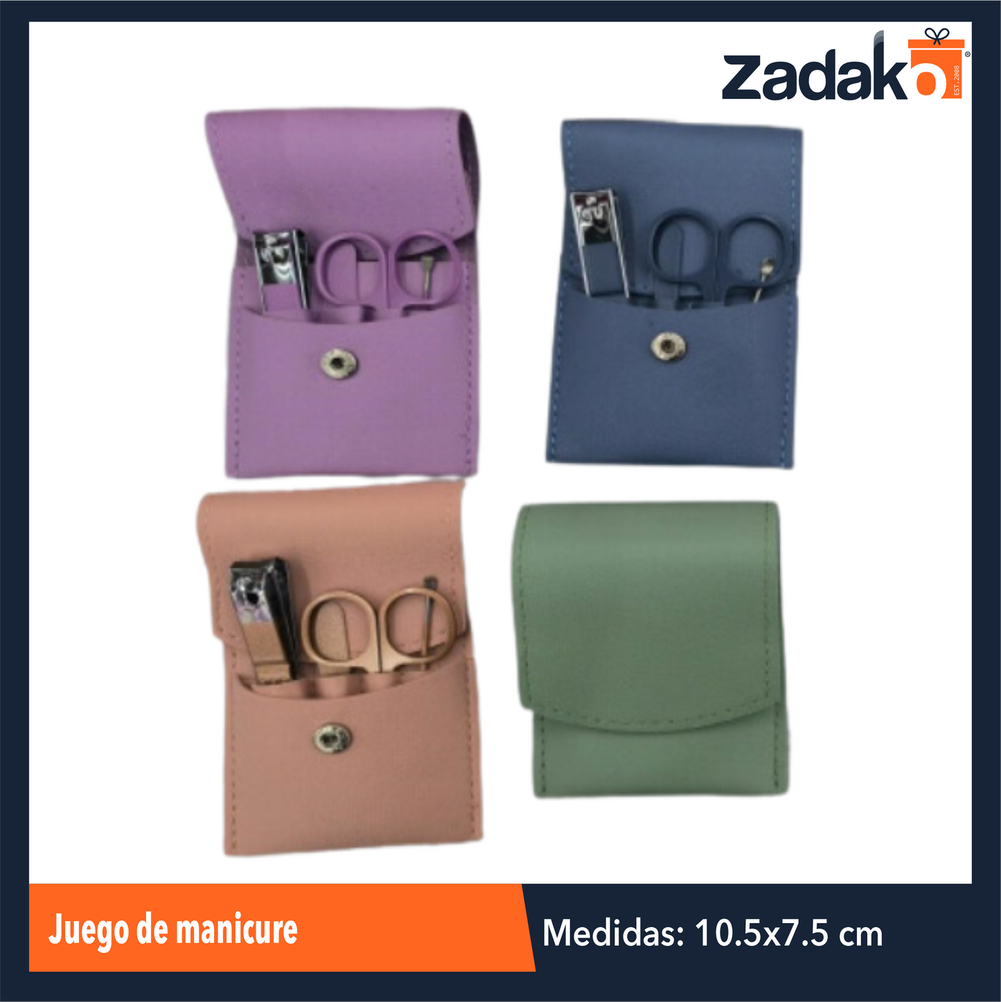 ZS-0012 JUEGO DE MANICURE CON 1 PZ O CAJA CON 480 PZS