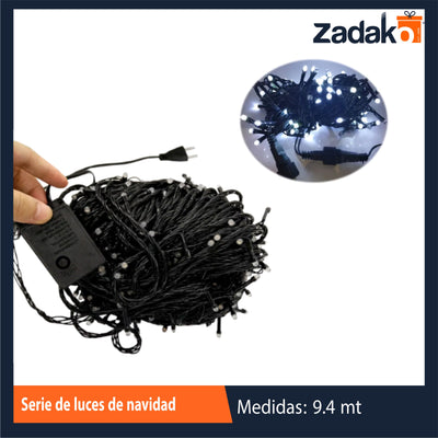 ZT-0368 SERIE DE LUCES DE NAVIDAD 9.4 M CON 1 PZ O CAJA CON 24 PZS