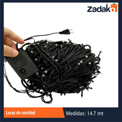 ZT-0371 SERIE DE LUCES DE NAVIDAD 14.7 M CON 1 PZ O CAJA CON 24 PZS