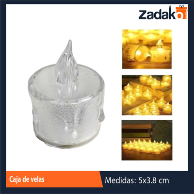 ZT-0406 CAJA DE VELAS 3.8 X 5 CM CON 24 PZS O CAJA CON 40 PQTS