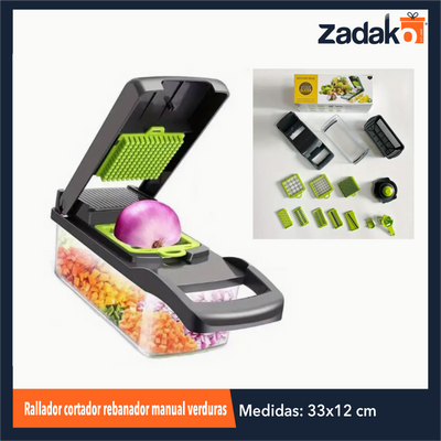 ZC-0531 RALLADOR CORTADOR REBANADOR MANUAL VERDURAS CON 1 PZ O CAJA CON 24 PZS