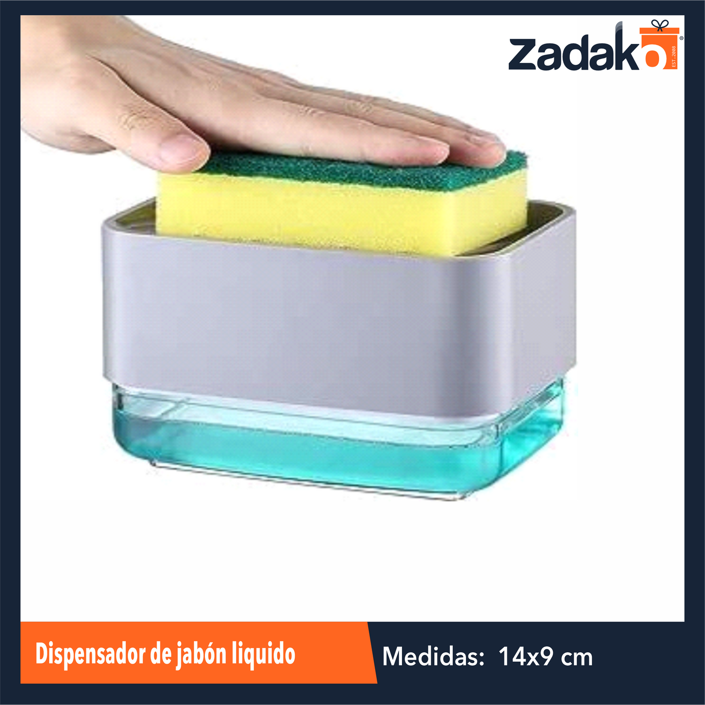 ZC-0452 DISPENSADOR DE JABON LIQUIDO CON 1 PZ O CAJA CON 100 PZS