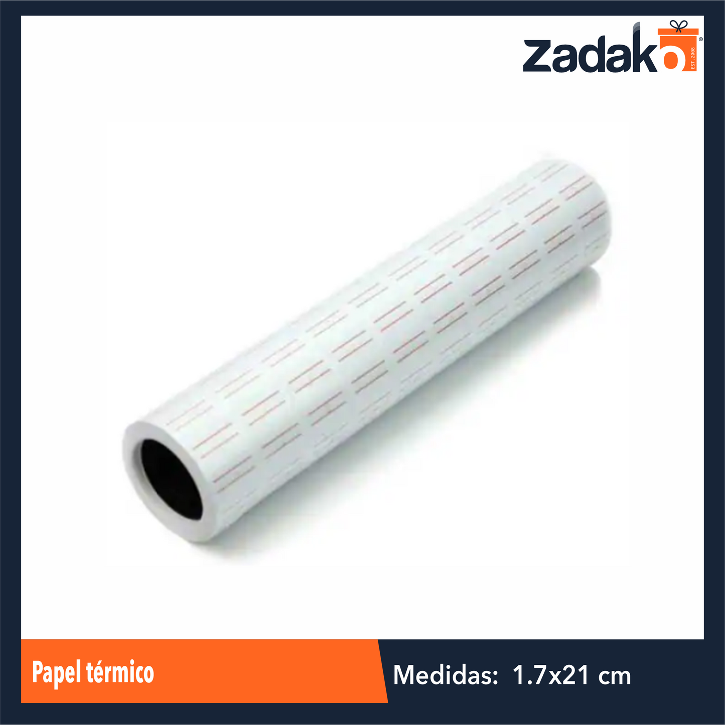 ZF-0233 PAPEL TERMICO CON 1 PZ O CAJA CON 100 PZS