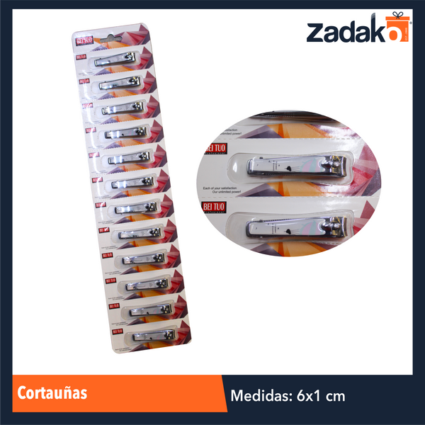 ZH-0117 CORTAUÑAS CON 12 PIEZAS, O CAJA CON 60 PQTS