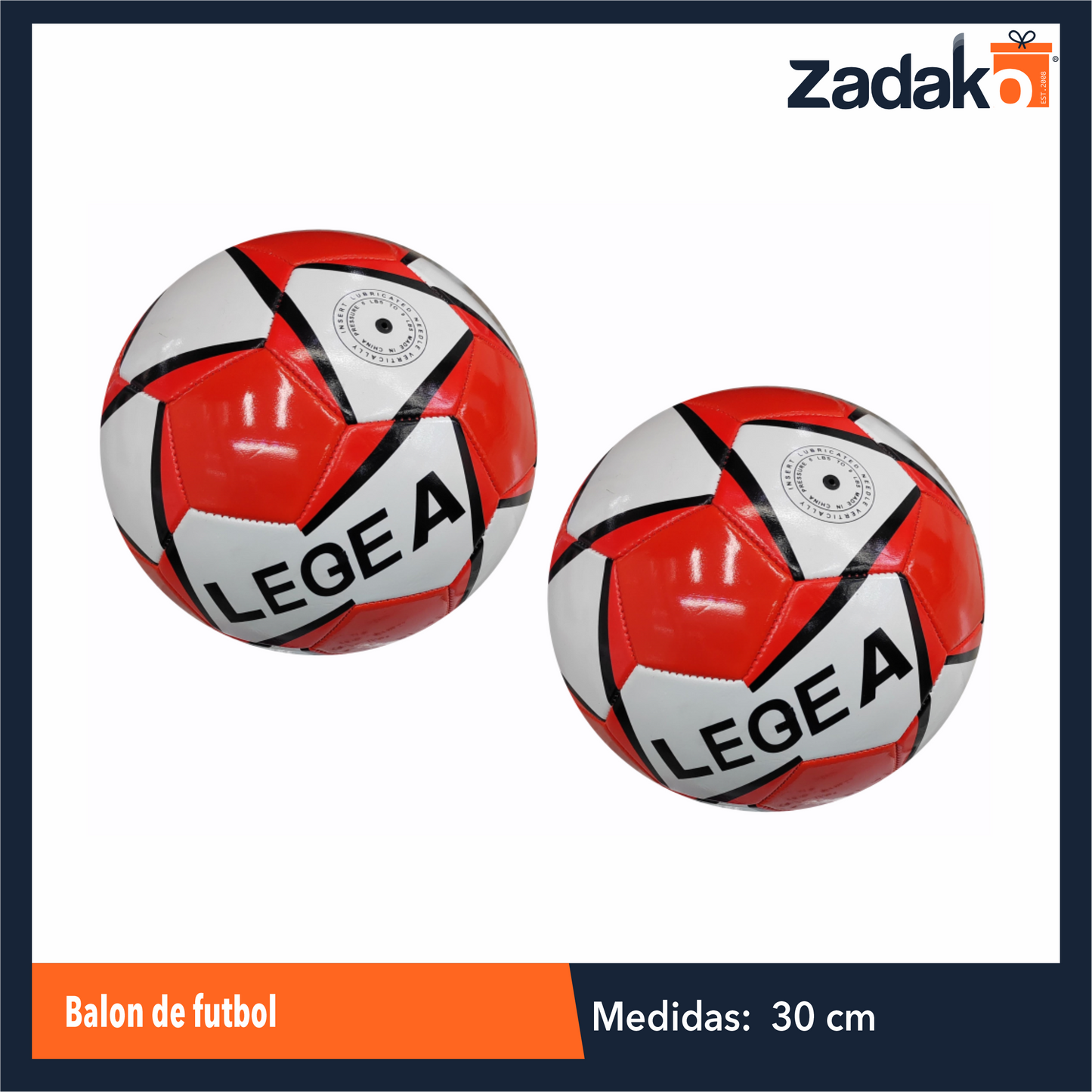 ZJ-1491 BALON DE FUTBOL CON 1 PZ O CAJA CON 100 PZS