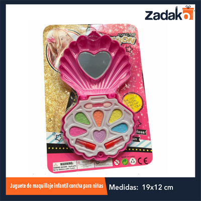 ZJ-2160 JUGUETE DE MAQUILLAJE INFANTIL CONCHA PARA NIÑAS CON 1 PZ O CAJA CON 180 PZS