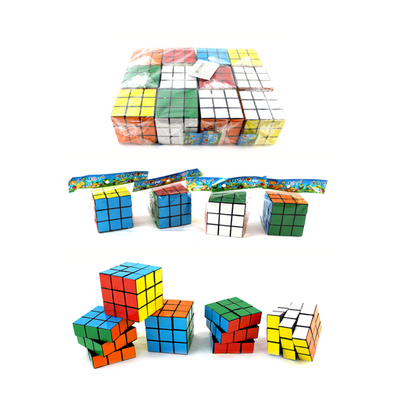 ZJ-0034 CUBO RUBIK, 6 X 6 CM CON 12 PZS, O CAJA CON 30 PQTS