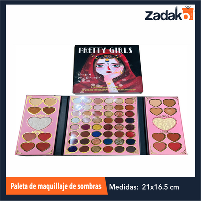 ZB-0317 PALETA DE MAQUILLAJE DE SOMBRAS, CON 1 PZ O CAJA CON 96 PZS